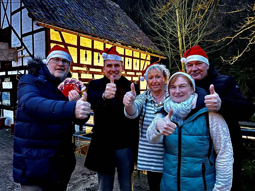 Foto vom Pressetermin zum Weihnachtstal 2023