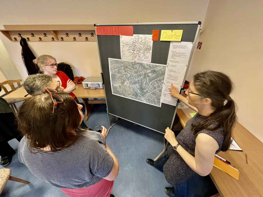 Diskussion zur Bürgerbeteiligung zum energetischen Quartierskonzept in Eisenberg-West