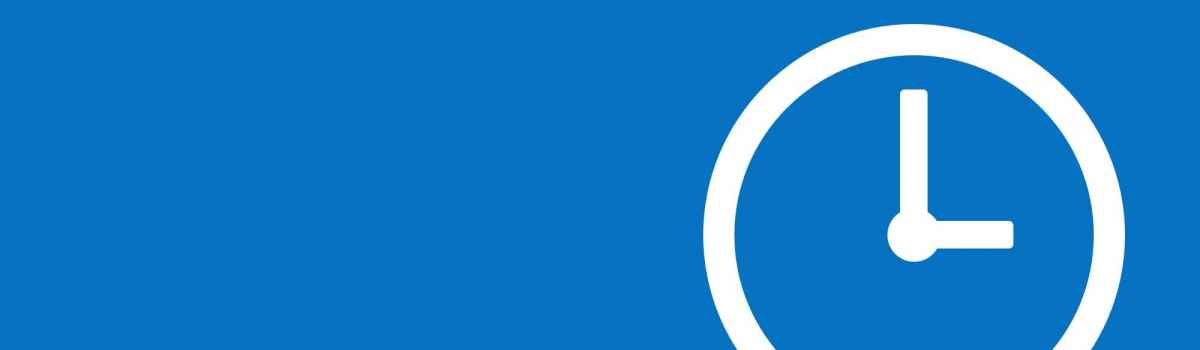 Symbolbild Uhr und Öffnungszeiten