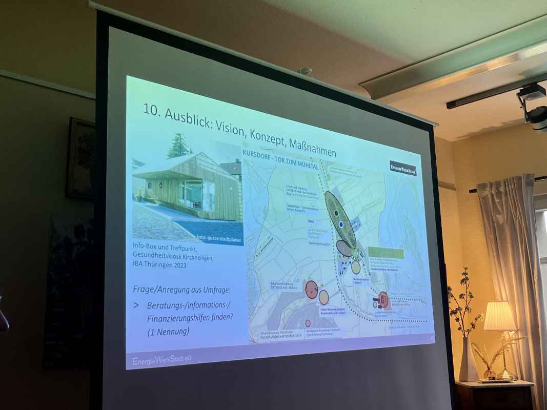 Vorstellung erster Konzeptansätze bei der Bürgerbeteiligungsveranstaltung in de Robertsmühle.